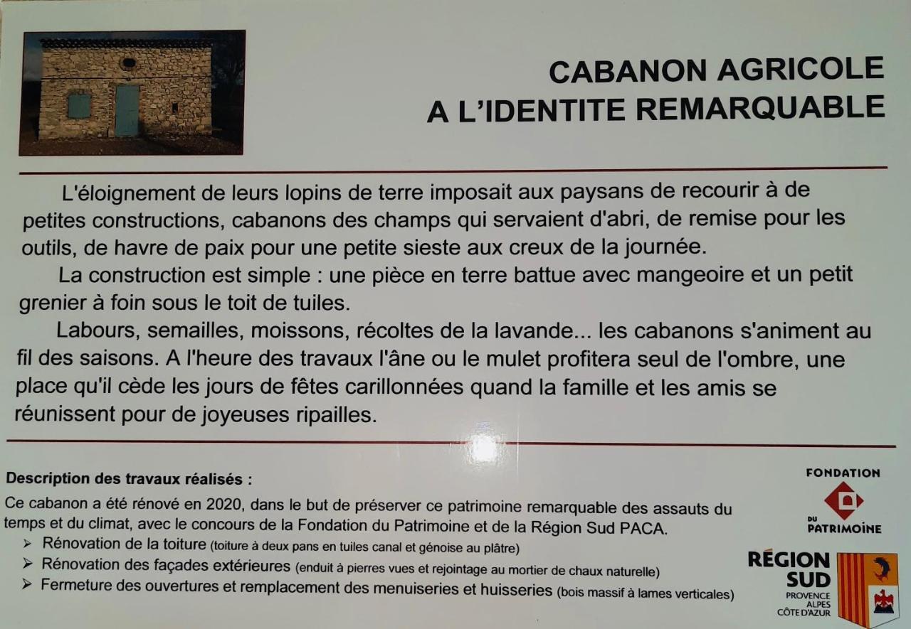 Le Cabanon Des Lavandes Entre Mont Ventoux Et Luberon Sault-de-Vaucluse Exteriör bild